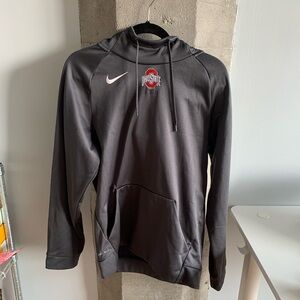 Nike Dri-Fit Charcoal Hoodie with Ohio State Logo FLAWED